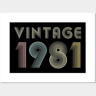 39Th Birthday Gift Vintage 1981 Classic Men Women Posters and Art